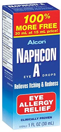 Alcon Naphcon Eye Drops, Allergy Relief 30 ml