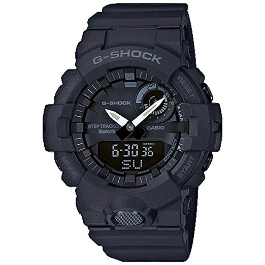G-Shock Men's Analog-Digital GBA800-1A Bluetooth Watch Black
