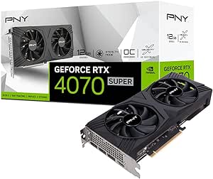 PNY GeForce RTX™ 4070 Super™ 12GB Verto™ Overclocked Dual Fan Graphics Card DLSS 3