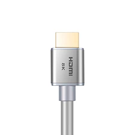 Buyer's Point Ultra High Speed HDMI 2.1 Cable CL3 Rated Dynamic HDR 1.8M(6ft) 8K 120Hz, 48Gbps, Dolby Vision, eARC, Compatible with Apple TV, Nintendo Switch, Roku, Xbox, PS4,(Gray CL3 Pack)