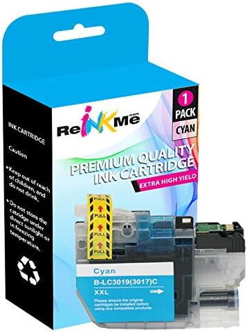 ReInkMe Compatible LC3019C Cyan Ink Cartridge for Brother MFC-J5330DW J6930DW