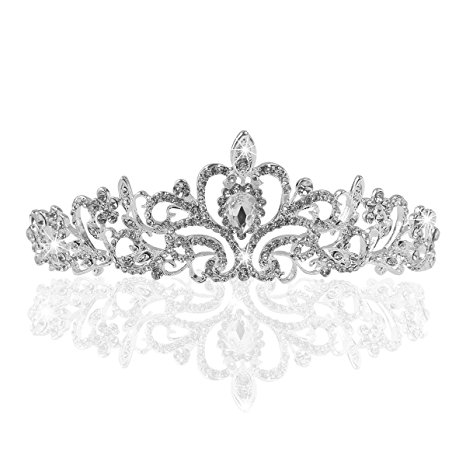 Vinida Crystal Tiara Crown Headband for Wedding Prom Bridal Birthday