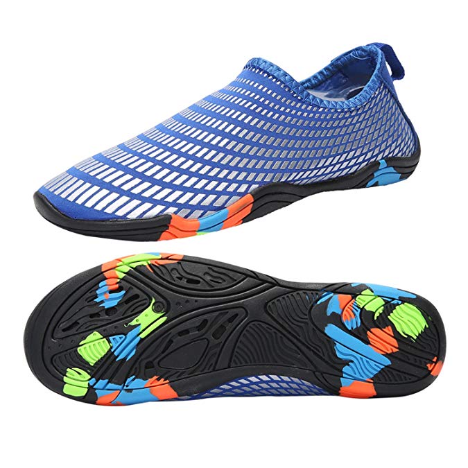 Taigele Mens Womens Water Shoes Barefoot Quick-Dry Aqua Socks Slip On for Beach Swim Yoga Sneakers