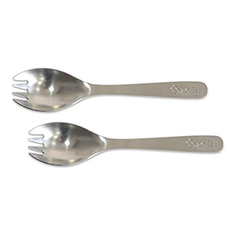 ZoLi FOONi stainless steel spoon & fork combo (includes 2 sporks)
