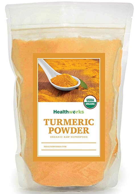 Healthworks Turmeric Root Powder (Curcumin) Raw Organic, 8oz