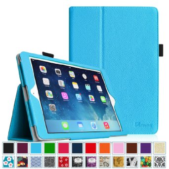 Fintie Apple iPad Air Folio Case - Slim Fit Leather Smart Cover with Auto Sleep / Wake Feature for iPad Air (iPad 5th Generation) 2013 Model, Blue
