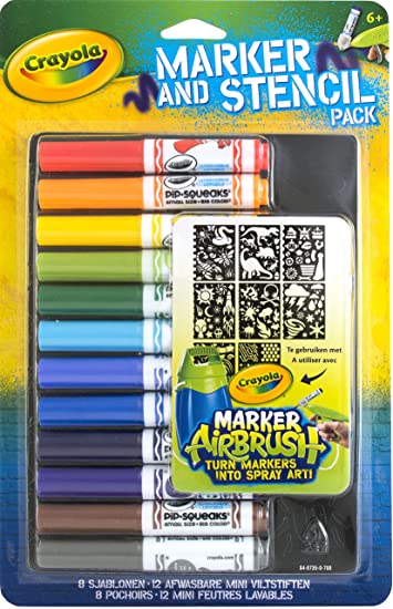 Crayola Airbrush Marker and Stencil Pack