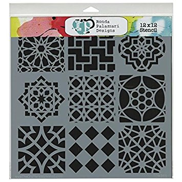 Crafters Workshop Template, 12 by 12-Inch, Moroccan Tiles