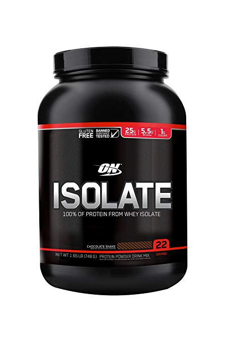 OPTIMUM NUTRITION ON Whey Protein Isolate, Chocolate Shake Flavor, 3.00 Pound