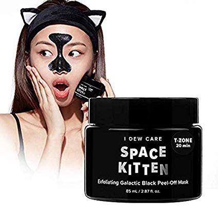 I DEW CARE Magic Chrome Mask Space Kitten 2.87 Ounces, Exfoliating Galactic Peel Off Mask, Peel-Off Mask Shimmers, Brightens Exfoliates Skin, Charcoal Blackhead Remover, Deep Cleanses Pores