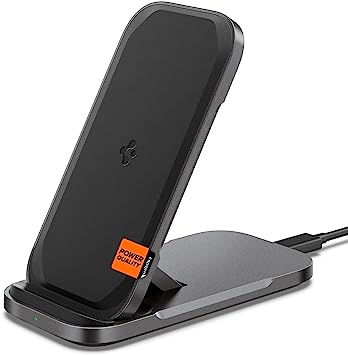 Spigen [Designed for Samsung] Qi Flex True 15W Super Fast Wireless Charger Stand & Pad for Samsung Galaxy S23 Plus Ultra Z Fold Flip 4 3 S22 Note 20 S21 S20 Note 10 and More [No Adapter Included]