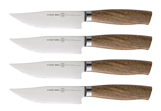 Project X by Schmidt Brothers 4 Piece Hudson Home Group Cassia Jumbo Steak Knife Set, Stainless Steel