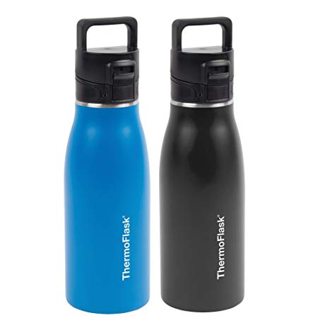 Thermoflask Stay Hot Travel Mug - 2 Pack (Black/Blue)