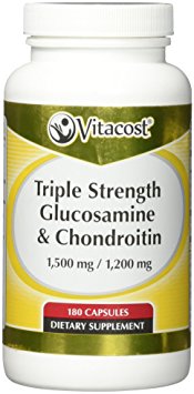Vitacost Glucosamine & Chondroitin 1,500 mg/1,200 mg per serving -- 180 Capsules