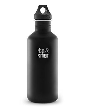Klean Kanteen Classic 40-Ounce Stainless Steel Bottle With Loop Cap