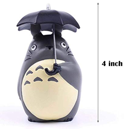 YOFIT Totoro with Umbrella Statue 4inch Totoro Figure Decoration