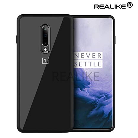 REALIKE OnePlus 7 Pro Back Cover, Special Design Hard Pc Full Shockproof Transparent Case for Oneplus 7 Pro