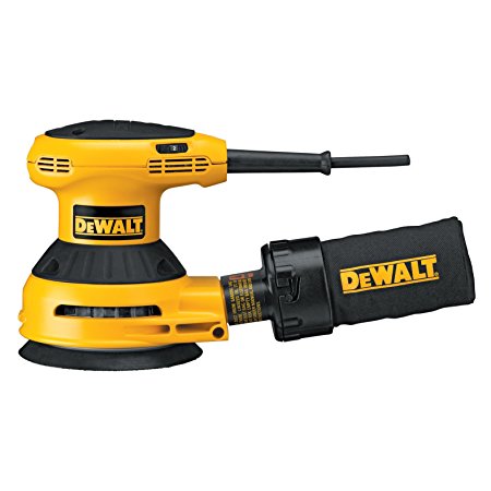 DEWALT D26453 3 Amp 5-Inch Variable Speed Random Orbit Sander with Cloth Dust Bag