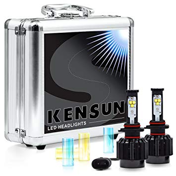 Kensun New Technology All-in-One LED Headlight Conversion Kit (from HID or Halogen) with Cree Bulbs - H10 (9145) - 30W 3000LM x2 - 2 Year Full Warranty