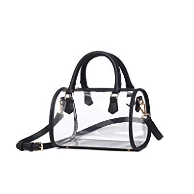 Lam Gallery Womens Fashion Clear Purse PVC Handbags Transparent Top Handle Bag