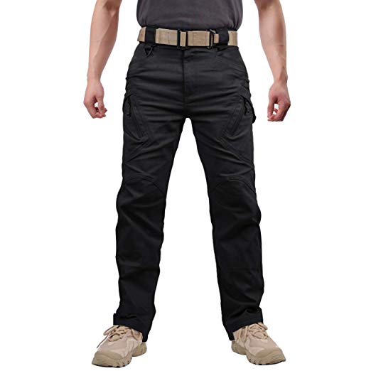 Menargo Men's Outdoor Cargo Work Trousers Military Tactical Pants Combat Ripstop Trousers