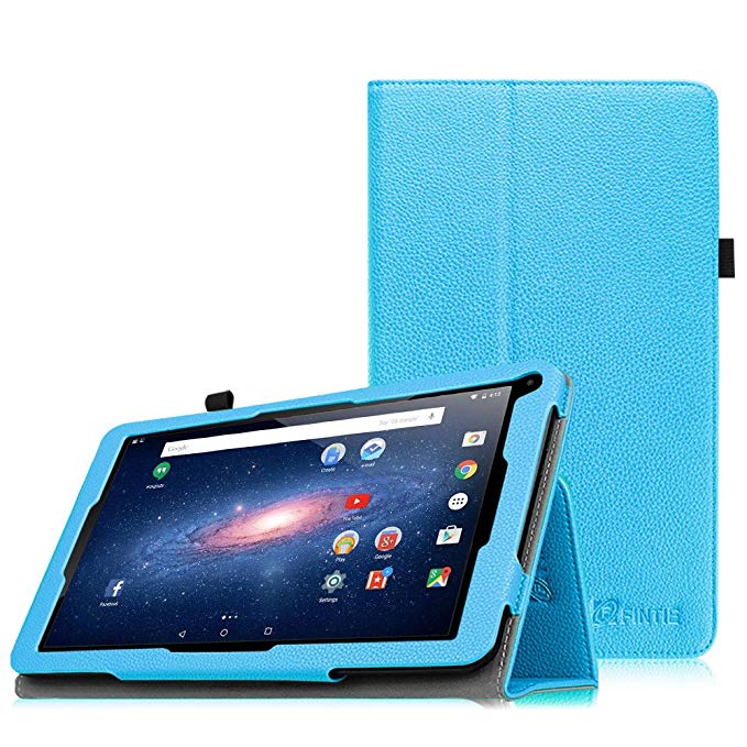 For it British 10.1" / it New British 10.1" / it UK 10.1" Tablet PC Case - Fintie Folio Premium PU Leather Stand Case Cover with Stylus Holder for it 10 inch Tablet, Blue