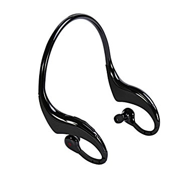 GRANDTAU Bluetooth 4.1 Headset Wireless Stereo Sports Headphones In-Ear Earbuds with Mic (Sweatproof Function, Neckback Style) for Running Fitness Gym Exercise