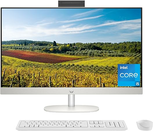 HP 27 inch All-in-One Desktop PC, FHD Display, 13th Gen Intel Core i5-1335U, 16 GB RAM, 512 GB SSD, Intel UHD Graphics, Windows 11 Home, 27-cr0070 (2023)