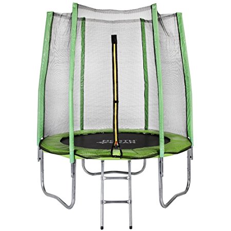 North Gear 6 Foot Trampoline Set with Safety Enclosure and Ladder