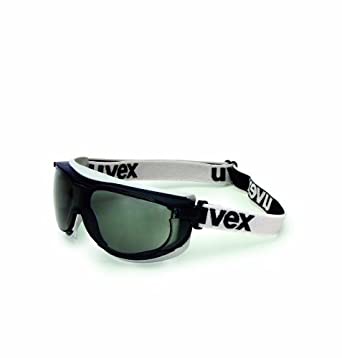 Uvex S1651DF Carbon Vision Safety Eyewear, Black/Grey