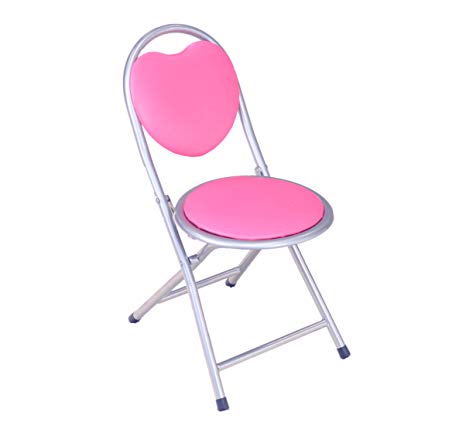 Frenchi Home Furnishing Kids Metal Folding Chair, Pink