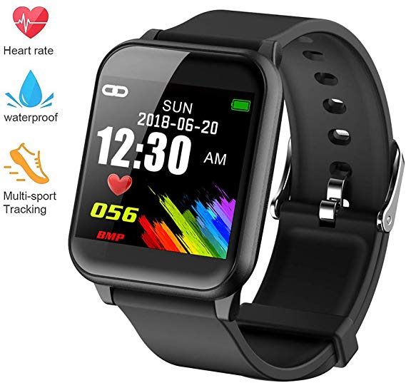 DAWO Fitness Tracker, Waterproof Big Color Screen Activity Tracker with Heart Rate Monitor Watch, Fitness Watch with Calorie Counter Pedometer Sleep Blood Pressure Monitor for Women Men