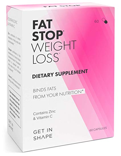 Fat Stop – Weight Loss Pills That Bind Fats from Food and Reduce Calorie Intake (Fat Blocker with Chitosan, high Dosage). - Weight Loss Supplements by GET IN SHAPE
