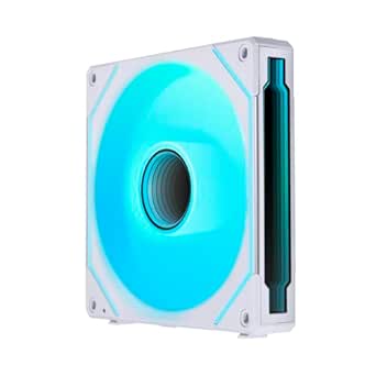 Lian Li UNI Fan SL-Infinity 140 Reverse Blade-Single Pack-ARGB Fan-Daisy-Chain Design-Infinity Mirror-Customizable Lighting Effects-Without Controller-White-(14RSLIN1W)