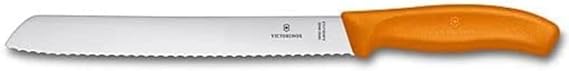 Victorinox 21 cm Serrated Edge Bread Knife Blister Pack, Orange