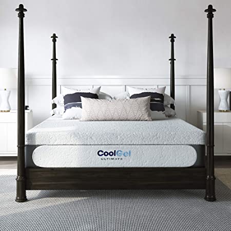 Classic Brands Cool Gel Chill Memory Foam 14-Inch Mattress with 2 BONUS Pillows | CertiPUR-US Certified | Bed-in-a-Box, King