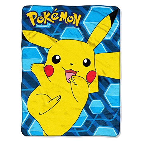 Pokemon "Glitch Pikachu" Micro Raschel Throw by The Northwest Company, 46" by 60"