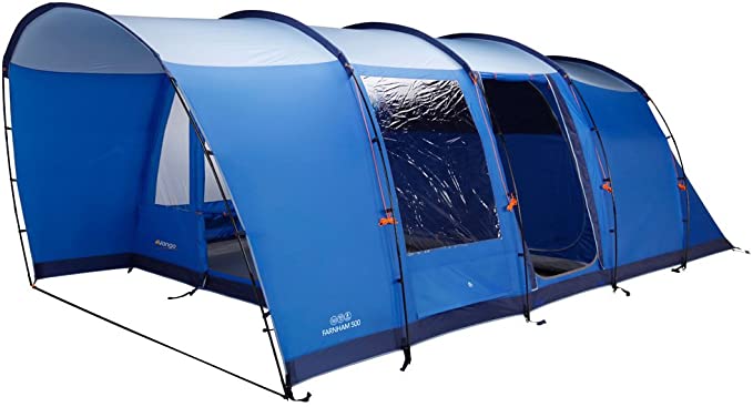 Vango Farnham Family Tunnel Tent, River Blue, 500 [Amazon Exclusive]