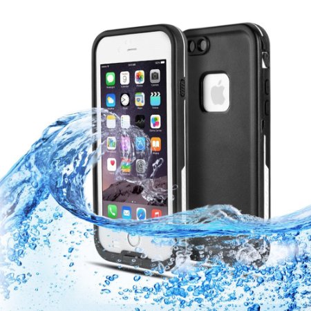 Waterproof iPhone 6 Plus Case Easylifereg 66ft Underwater Waterproof Shockproof Dirtproof Snowproof Full Sealed Protective Case Cover for Apple iPhone 6 Plus 55 inch White
