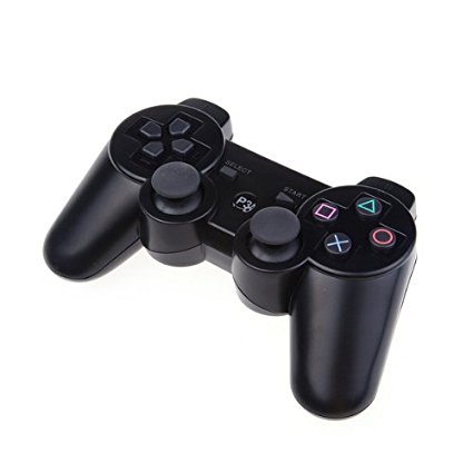 Wireless Game Controller for Sony PlayStation 3 Rumble Feature PS3 Black
