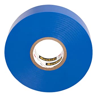 3M 35-Blue-3/4x66FT Scotch #35 Electrical Tape 10836-BA-10, 3/4 inch by 66 Foot by 0.007 inch, Blue