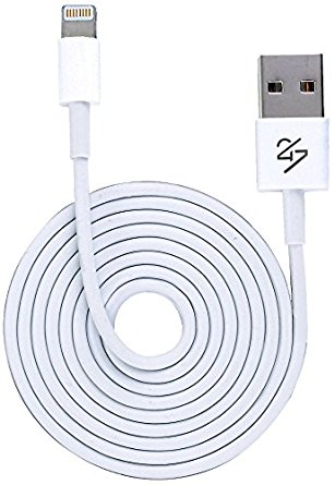 USB Sync Cable Charger Cord iPhone SE (3 Foot) / 6s / 6s Plus / 6 / 6 Plus / 5 / 5s / 5c / iPod 7 / iPad Mini / iPad 4 / iPad Air (Compatible with iOS 9) Lightning Cable 3ft 8 pin (1 Unit)