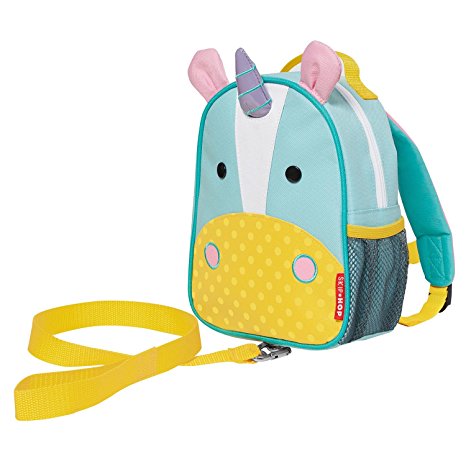 Skip Hop Zoo Little Kid and Toddler Safety Harness Backpack, Eureka Unicorn