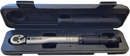 SOS Tools S1001 - 1/4" Drive Torque Wrench Micrometer 2-24Nm / 18-212in./lb. Fully Calibrated With Certificate, Ideal for Carbon Bikes and Professional use, Quality Tool. Fully Guaranteed.