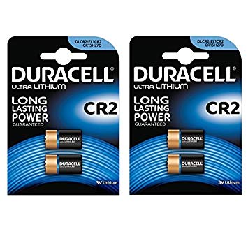 4 X Duracell Ultra Photo DLCR2 3 V Lithium Batteries - 2 Packs of 2