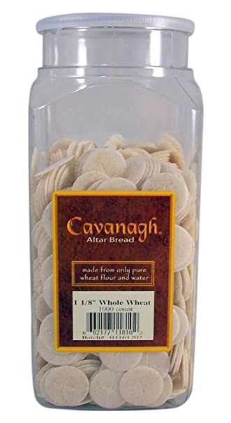 Cavanagh Altar Bread - 1 1/8" Whole Wheat - 1000/Container