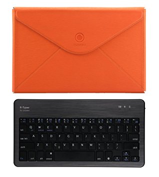 GGMM B-Typer Wireless Bluetooth Keyboard & Envelope Case for Microsoft 10.6' Surface RT/ Surface 2/ Surface Pro/ Surface Pro 2 (Orange/Black)