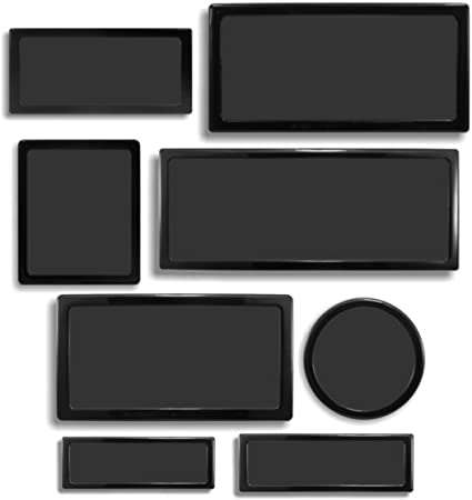 DEMCiflex Dust Filter Kit for Corsair Air 540 (8 Filters), Black Frame/Black Mesh