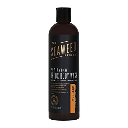 The Seaweed Bath Co. Purifying Detox Body Wash, Refresh Scent (Orange, Eucalyptus & Cedar),12 fl. oz.