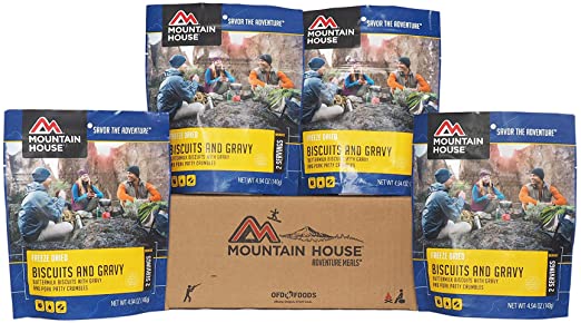 Mountain House Biscuits & Gravy | Freeze Dried Backpacking & Camping Food